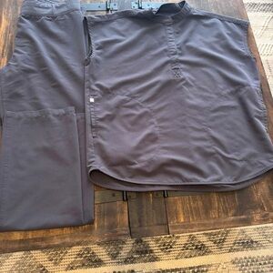 Charcoal Gray Scrub Set